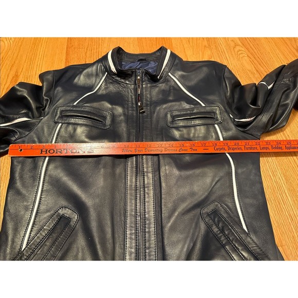 Giorgio Di Mare Leather Jacket, Size: 3 XL Black - Picture 4 of 7